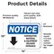 Signmission Contractor Material And Equipment Sign With Symbol, 14 in W x Rectangle, Vinyl Decal OS-2PACK-NS-D-1014-L-10821 - alternate 2